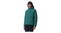 mountain hardwear women s stretchdown hoody green
