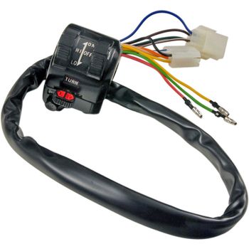 Interruptor manillar Yamaha XT 500 izquierdo OE-Réplica negro