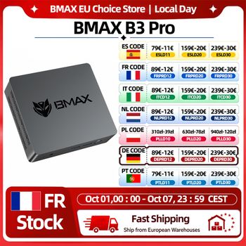 Bmax B3 Pro Windows 11 PC Intel N4500 8GB RAM 256GB SSD HDMI USB Wi-Fi de Doble Banda Compatible con 4K@60Hz Intel HD Graphics Mini PC