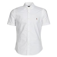 polo ralph lauren camisa manga corta camisa ajustada slim fit en oxford unie para hombre