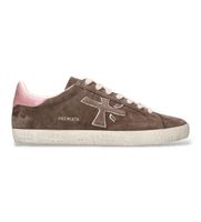 premiata para mujer stevend zapatillas de piel stevend marron 42 plano cordones casual