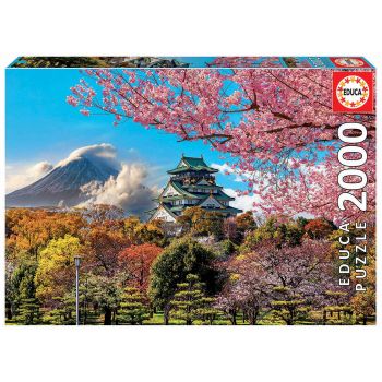 Educa Borrás Puzzle 2000 Piezas Castillo de Osaka Japón - Educa Borrás