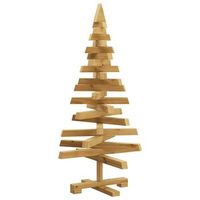 arboles de navidad marron 90 cm madera maciza de pino