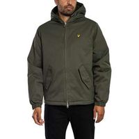 lyle  scott chaquetas chaqueta acolchada con capucha y cremallera para hombre