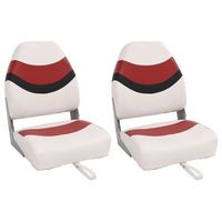 asientos de barco plegables con respaldo alto 2 uds 44x38x55 cm vidaxl