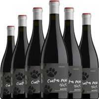 cuatro pasos black vino tinto espana pack 6 botellas 75 cl 135 vol