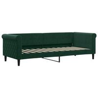 cama para adulto  cama individual  sofa cama sin colchon terciopelo verde oscuro 80x200 cm