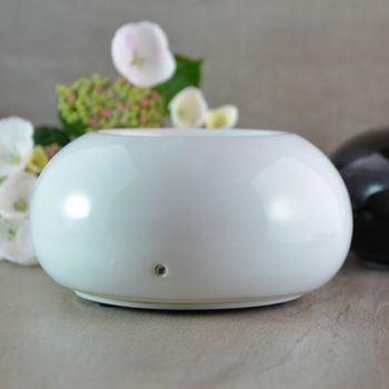 Difusor de calor suave en porcelana esmaltada blanco - H 7cm