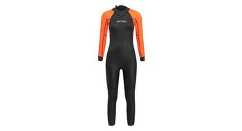Traje de neopreno orca para mujer vitalis hi vis open waternegro naranja