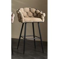 taburete bar laysan rizo suave topo 57x48x99 cms