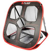 red de practica de golf plegable negro y rojo 82x80x88cm pure2improve