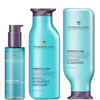 pureology strength cure shampoo  conditioner 266ml with strength cure serum 100ml