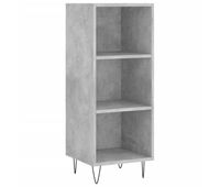 vidaxl aparador de madera de ingenieria gris hormigon 345x325x90 cm
