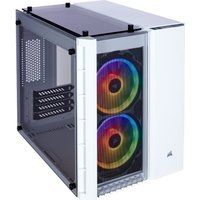 corsair crystal series 280x microatx mini tower pc case - white white