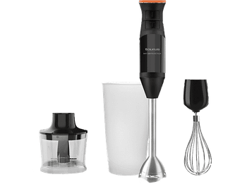 Batidora de mano - Taurus Bapi 1200 Rocket Plus , 1200W, Pica hielo, Cuchillas acero inoxidable, 20 velocidades, Turbo, libre BPA, Negro