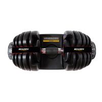 behumax - mancuerna ajustable 24 kg sistema dial rapido recubrimiento termoplastico silencioso ideal para fuerza hiit cross training ahorra espacio