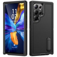 funda para samsung galaxy s23 ultra plus s22 ultra plus a54 a53 a14 a53 protector resistente y resistente con funda con soporte negro para samsung s22 ultra