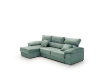 sofa chaise longue reclinable beatrice agua marina izquierda