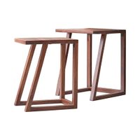 mesa auxiliar en palisandro gaspard mesita de noche madera dormitorio