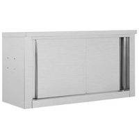 rogal armario pared de cocina puertas correderas acero 90x40x50 cm rogal