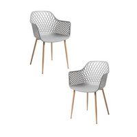 pack 2 sillas tyva - gris