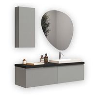 composicion bano 6 piezas venere gris mate en mdf