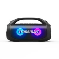 tronsmart bang se altavoz bluetooth portatil 40w sonido estereo impermeable ipx6 24 horas de reproduccion 3 modos de iluminacion emparejamiento estereo asa y correa desmontable para fiestas