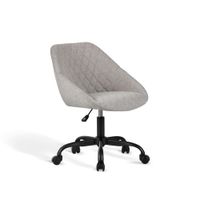 silla de estudio altura regulable de tela gris 84x58x60 cm