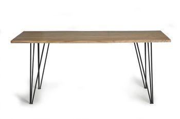 Mesa de comedor en madera acacia natural 6 plazas