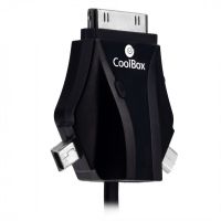 coolbox acd 301 cable de carga usb 1m negro