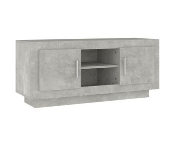 Mueble tv - mesa de tv madera contrachapada gris hormigón 102x35x45 cm