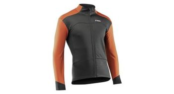 Chaqueta de manga larga northwave reload marron negro