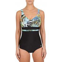 green fig moulded cups v-neck swimsuit