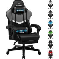 silla gaming gtplayer con reposapies y soporte lumbar ajustable