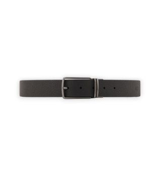A|X Armani Exchange para hombre. XM002836AF24982MC038 Cinturón Plate negro (OSFA), Casual, Clásico, Piel