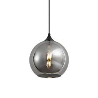 lampara colgante vidrio gris