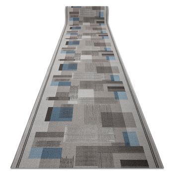 Alfombra De Pasillo Con Refuerzo De Goma Listra Geometrico, Antidesliz 100x250 Cm