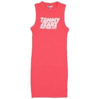 tommy hilfiger vestido robe tommy hilfiger slim fit rose fuchsia para mujer
