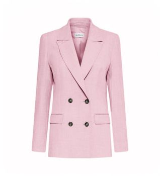 Marella para mujer. 2513041181200 Blazer Mogol rosa (44), Casual, Poliéster
