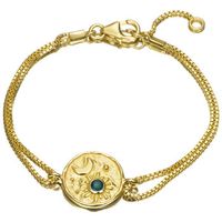 jorge revilla pulseras pulsera luna con piedra preciosa para mujer