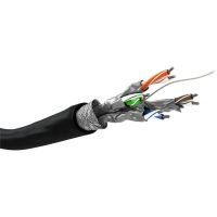 cable de red goobay 57197 100 m cat6 sftp negro