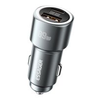 essager es-cc16 89w cargador de coche usb pd de 2 puertos adaptador usb-ausb-c pd qc30 soporte fcp scp vooc carga rapi