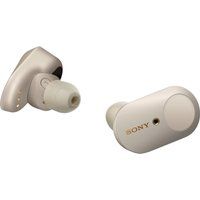 sony wf-1000xm3 wireless bluetooth noise-cancelling earphones - silver silver