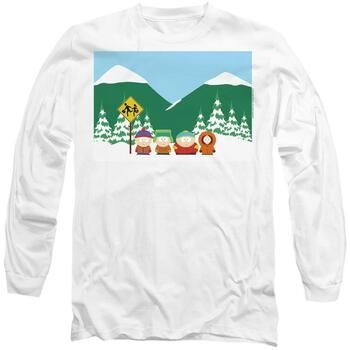 South Park Camiseta manga larga Bus Stop para hombre