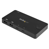 switch conmutador kvm usb tipo c 2 puertos hdmi - usb type c