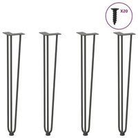 patas de horquilla para consolas para consolas 4 unidades antracita 72 cm acero macizo vidaxl