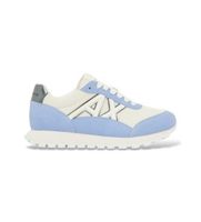 ax armani exchange para mujer xw002150af19388mz739 zapatillas con paneles de malla y suela de goma texturizada azul 40 tela plano cor