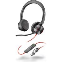 auriculares poly bw 8225 con cable usb-cusb-a con cancelacion de ruido y control de llamadas negros