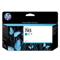 hp 745 cyan original standard ink cartridge f9j97a