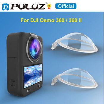 PULUZ - Protector de Lente para Cámara de Acción DJI Osmo 360 / 360 II, Cubierta Protectora Anticolisión y Antiarañazos, Accesorios para la Tapa de la Lente